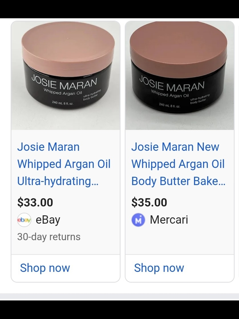 NWT & SEALED! JOSIE MARAN Whipped Argan Oil Body Butter - 4oz - Picture 6 of 8